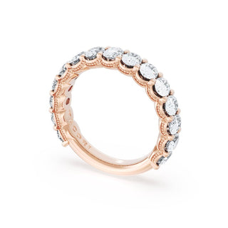 Oval Cut Diamond Eternity Band in 14kt Rose Gold
