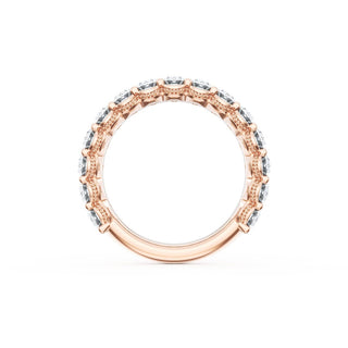 Oval Cut Diamond Eternity Band in 18kt Rose Gold