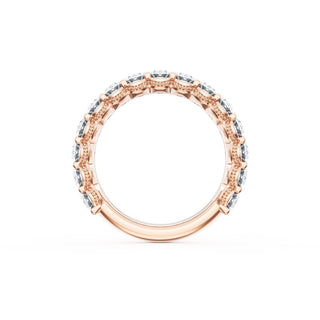 Oval Cut Diamond Eternity Band in 14kt Rose Gold