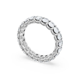Oval Cut Diamond Eternity Band in 14kt Rose Gold