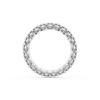Oval Cut Diamond Eternity Band in 14kt Rose Gold