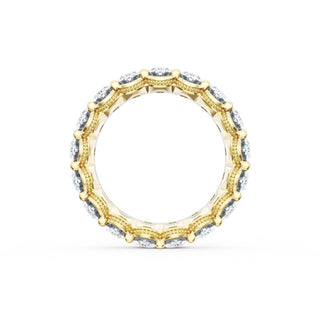 Oval Cut Diamond Eternity Band in 18kt Yellow Gold