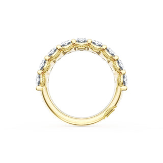 Oval Cut Diamond Eternity Band in 18kt Yellow Gold