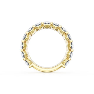 Oval Cut Diamond Eternity Band in 18kt Yellow Gold