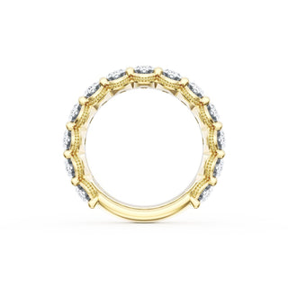 Oval Cut Diamond Eternity Band in 14kt White Gold