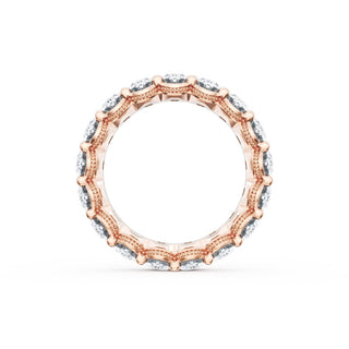 Oval Cut Diamond Eternity Band in 18kt Rose Gold