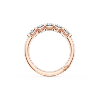 Oval Cut Diamond Eternity Band in 18kt Rose Gold