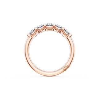 Oval Cut Diamond Eternity Band in 14kt White Gold