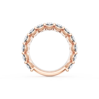 Oval Cut Diamond Eternity Band in 18kt Rose Gold