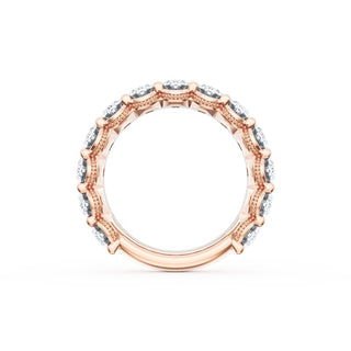 Oval Cut Diamond Eternity Band in 14kt White Gold