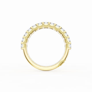 Emerald Cut Diamond Eternity Band in 18kt Yellow Gold