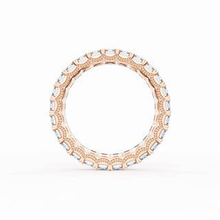 Emerald Cut Diamond Eternity Band in 18kt Rose Gold