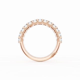 Emerald Cut Diamond Eternity Band in 18kt Rose Gold