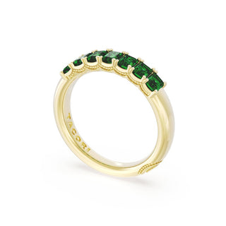 Emerald Cut Emerald Eternity Band in 14kt Yellow Gold