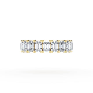 Emerald Cut Diamond Eternity Band in 14kt White Gold
