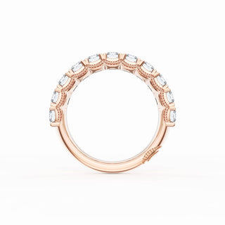 Emerald Cut Diamond Eternity Band in 14kt White Gold