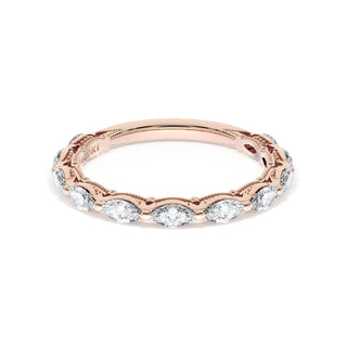 Diamond Eternity Band in 18kt Rose Gold