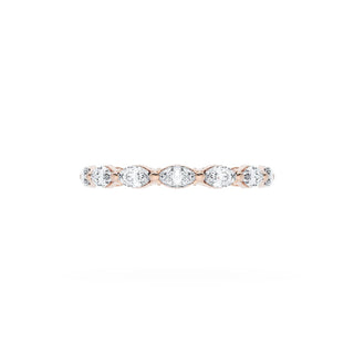 Diamond Eternity Band in 18kt Rose Gold