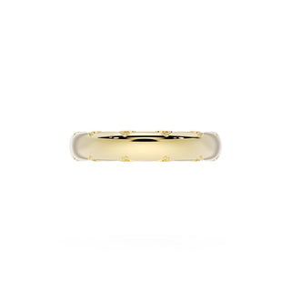 High Polish Wedding Band in 18kt Yellow Gold