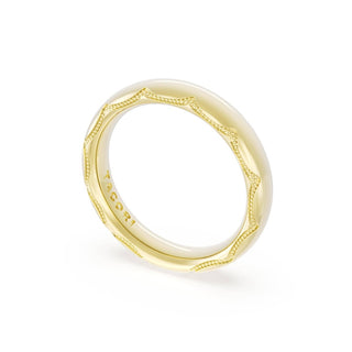 High Polish Wedding Band in 14kt Yellow Gold