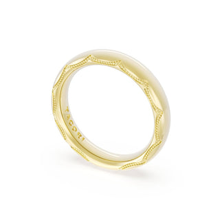 High Polish Wedding Band in 18kt Yellow Gold