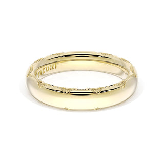 High Polish Wedding Band in 18kt Yellow Gold