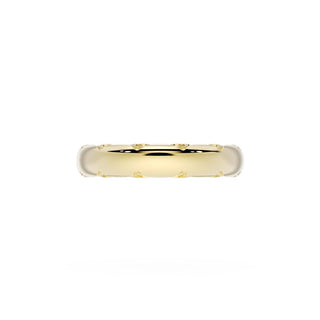 High Polish Wedding Band in 18kt Yellow Gold