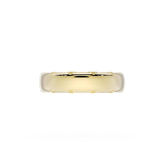 High Polish Wedding Band in 14kt Yellow Gold