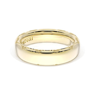 High Polish Wedding Band in 18kt Yellow Gold