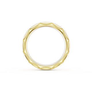 High Polish Wedding Band in 18kt Yellow Gold
