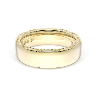 High Polish Wedding Band in 18kt Yellow Gold