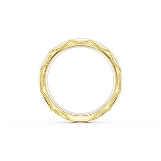 High Polish Wedding Band in 18kt Yellow Gold