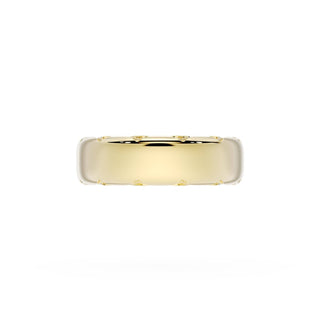 High Polish Wedding Band in 14kt Yellow Gold