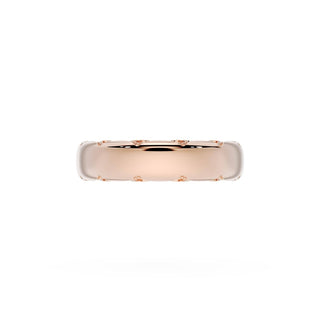 High Polish Wedding Band in 14kt Yellow Gold