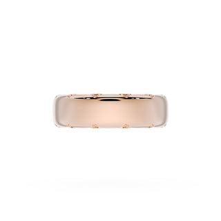 High Polish Wedding Band in 14kt Yellow Gold