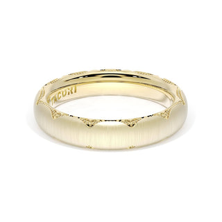 Satin Finish Wedding Band in 18kt Yellow Gold