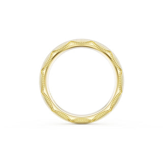 Satin Finish Wedding Band in 14kt Yellow Gold