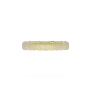 Satin Finish Wedding Band in 14kt Yellow Gold