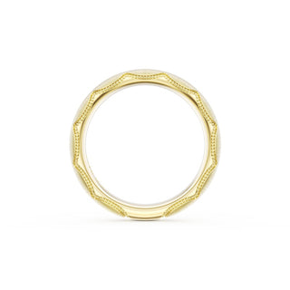 Satin Finish Wedding Band in 14kt Yellow Gold