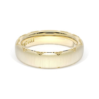 Satin Finish Wedding Band in 18kt Yellow Gold