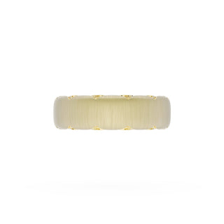 Satin Finish Wedding Band in 14kt Yellow Gold