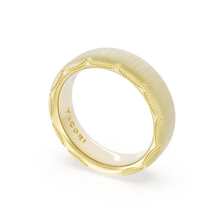 Satin Finish Wedding Band in 14kt Yellow Gold