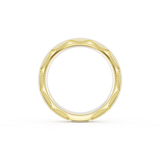 Satin Finish Wedding Band in 14kt Yellow Gold