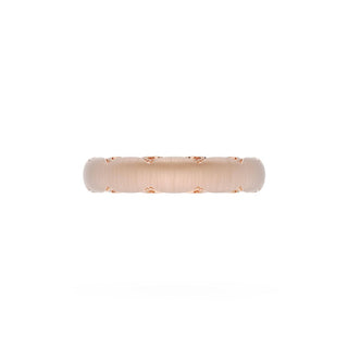 Satin Finish Wedding Band in 18kt Rose Gold