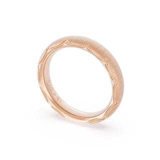 Satin Finish Wedding Band in 14kt Yellow Gold