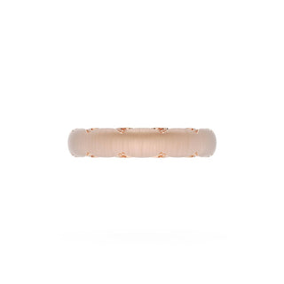 Satin Finish Wedding Band in 18kt Rose Gold