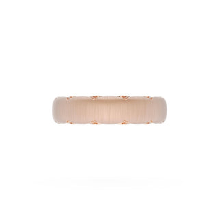 Satin Finish Wedding Band in 14kt Yellow Gold