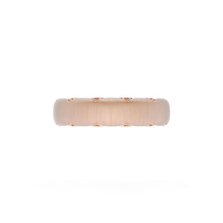 Satin Finish Wedding Band in 18kt Rose Gold