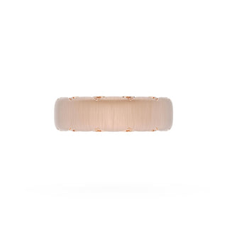 Satin Finish Wedding Band in 14kt Yellow Gold