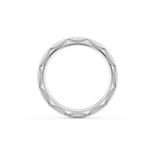 Satin Finish Wedding Band in Platinum